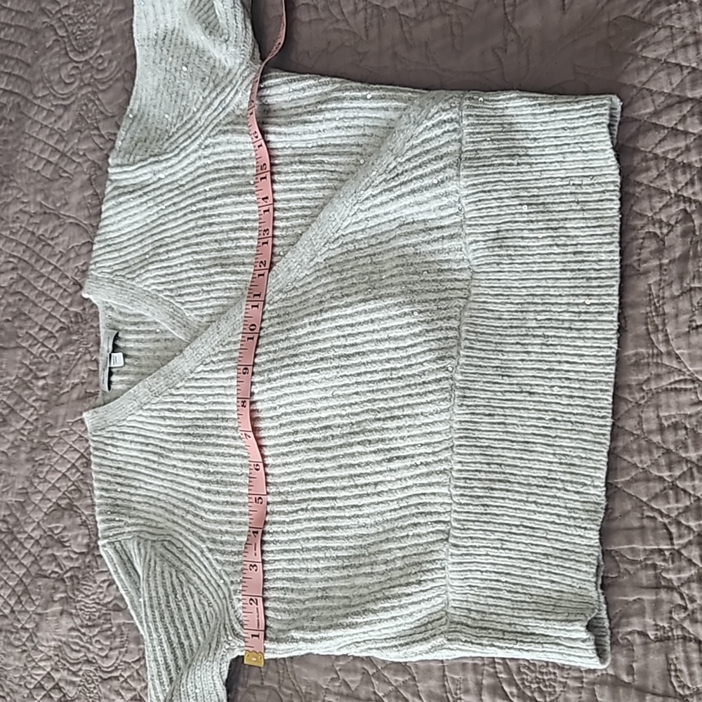 Michael Stars ,NWOT, Laurel Surplice Sequins Sweater,SP - Picture 7 of 10